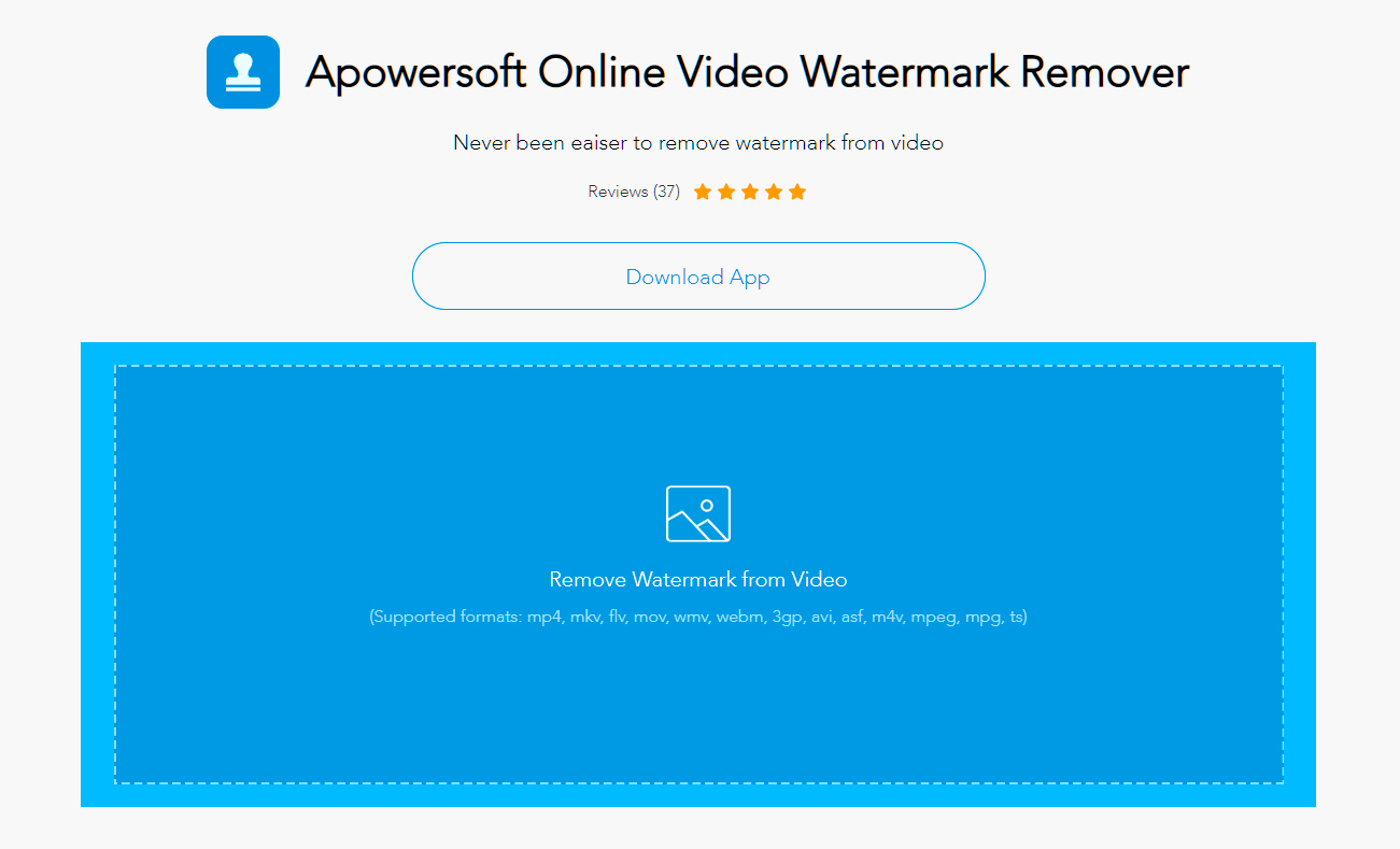 apowersoft online video watermark remover